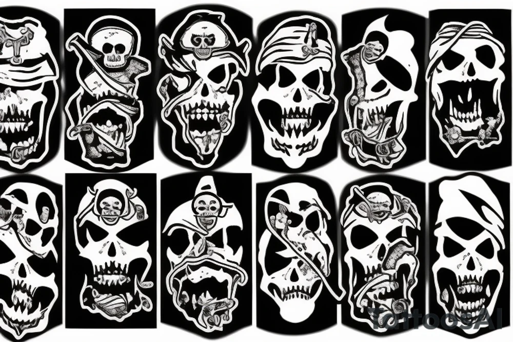 East Carolina university pirate ship tattoo idea