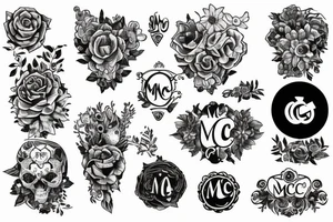 Initials MCA tattoo idea