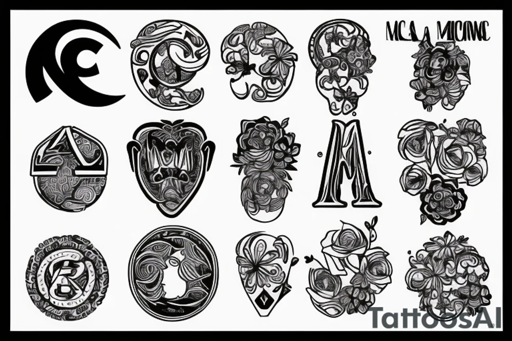Initials MCA tattoo idea