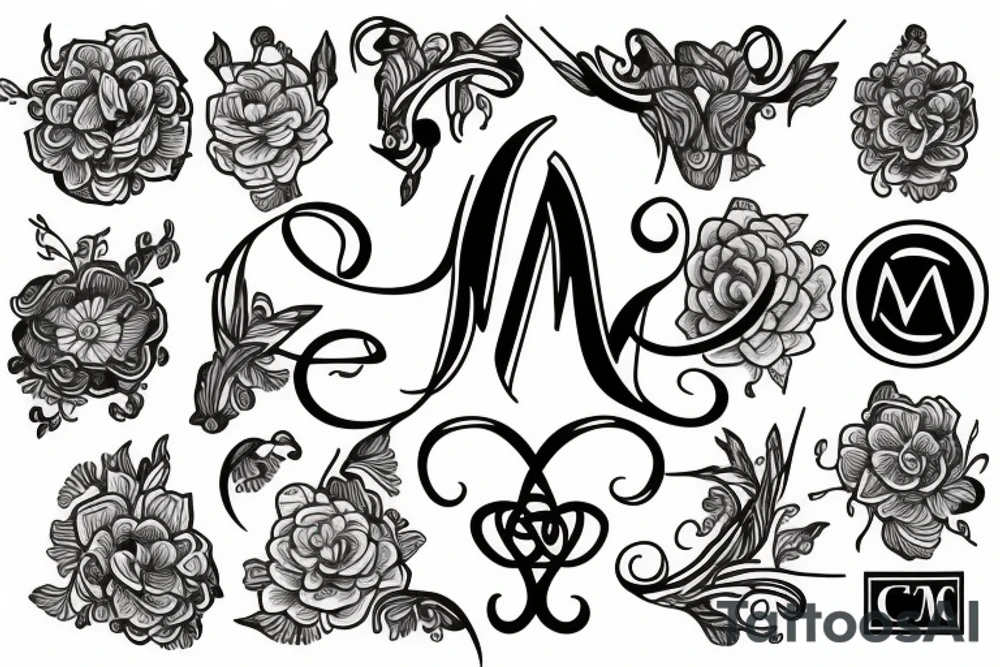 Initials MCA tattoo idea