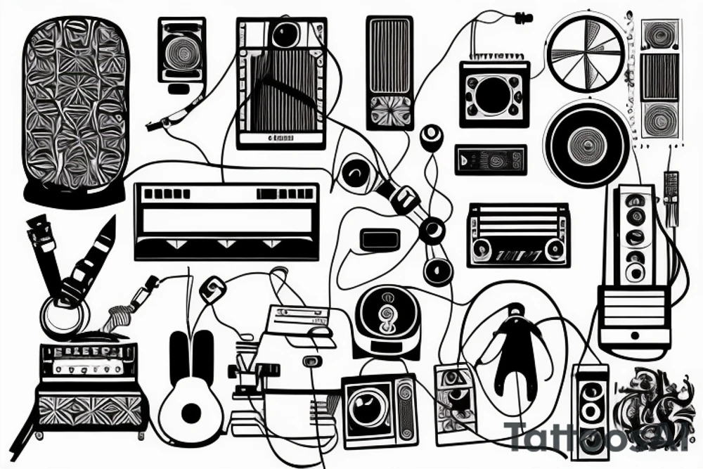 Electronic music tattoo idea