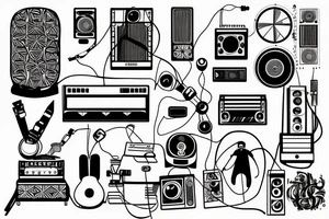 Electronic music tattoo idea