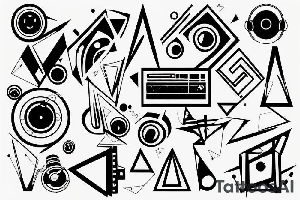 Electronic music tattoo idea