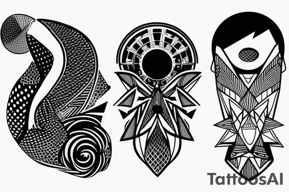 Techno minimalistic tattoo idea