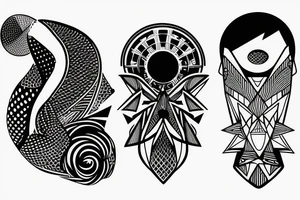 Techno minimalistic tattoo idea