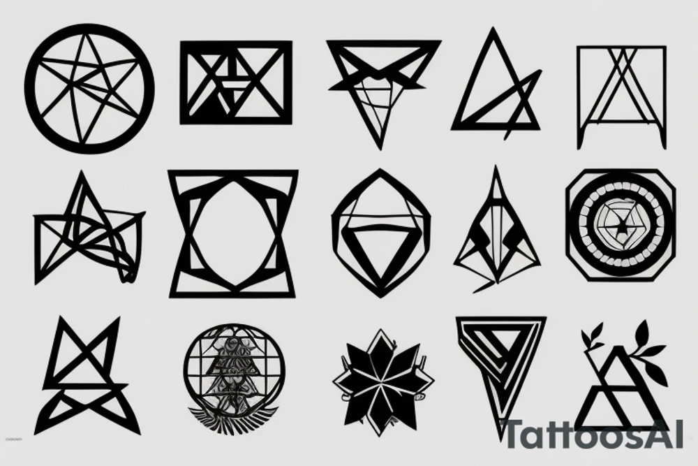 Techno minimalistic tattoo idea