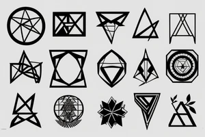 Techno minimalistic tattoo idea