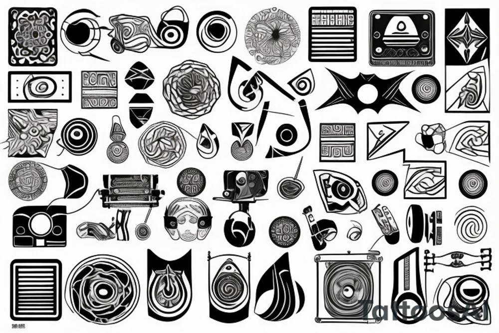 Sound visualisation tattoo idea