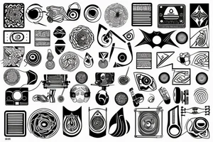 Sound visualisation tattoo idea