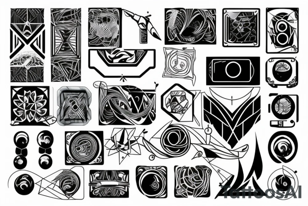 Sound visualisation tattoo idea