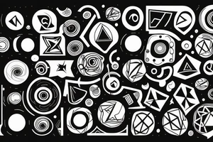 Abstract Sound visualisation tattoo idea