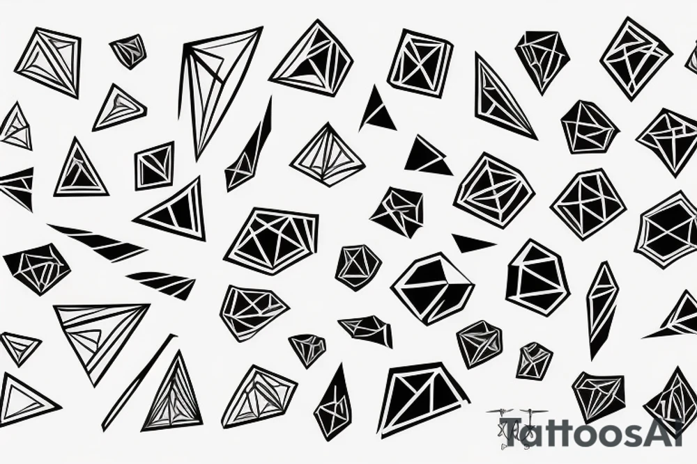 Abstract Sound visualisation tattoo idea