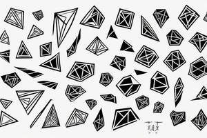 Abstract Sound visualisation tattoo idea