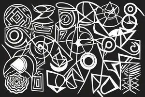 Abstract Sound visualisation tattoo idea