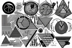 Geometric Sound visualisation tattoo idea