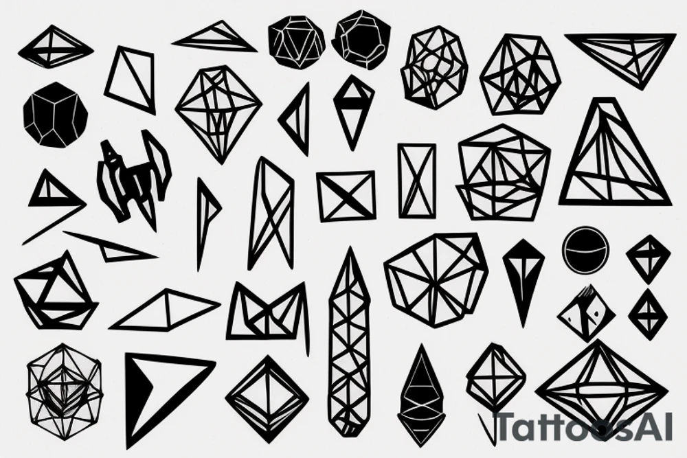 Geometric Sound visualisation tattoo idea
