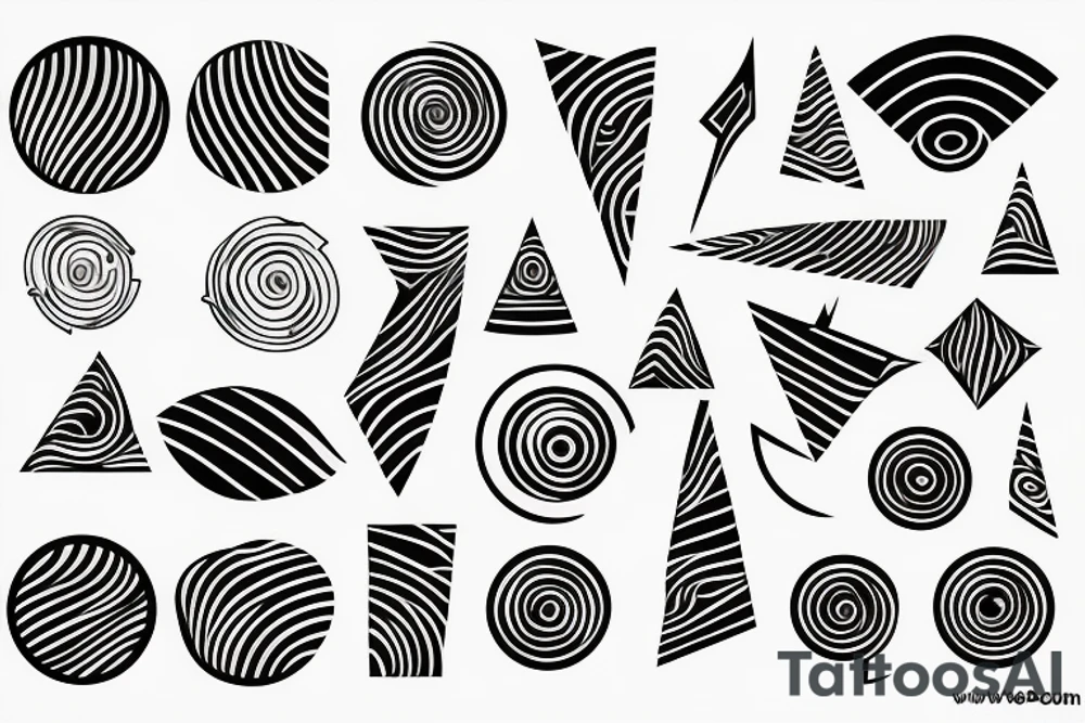 Fine line Sound visualisation tattoo idea