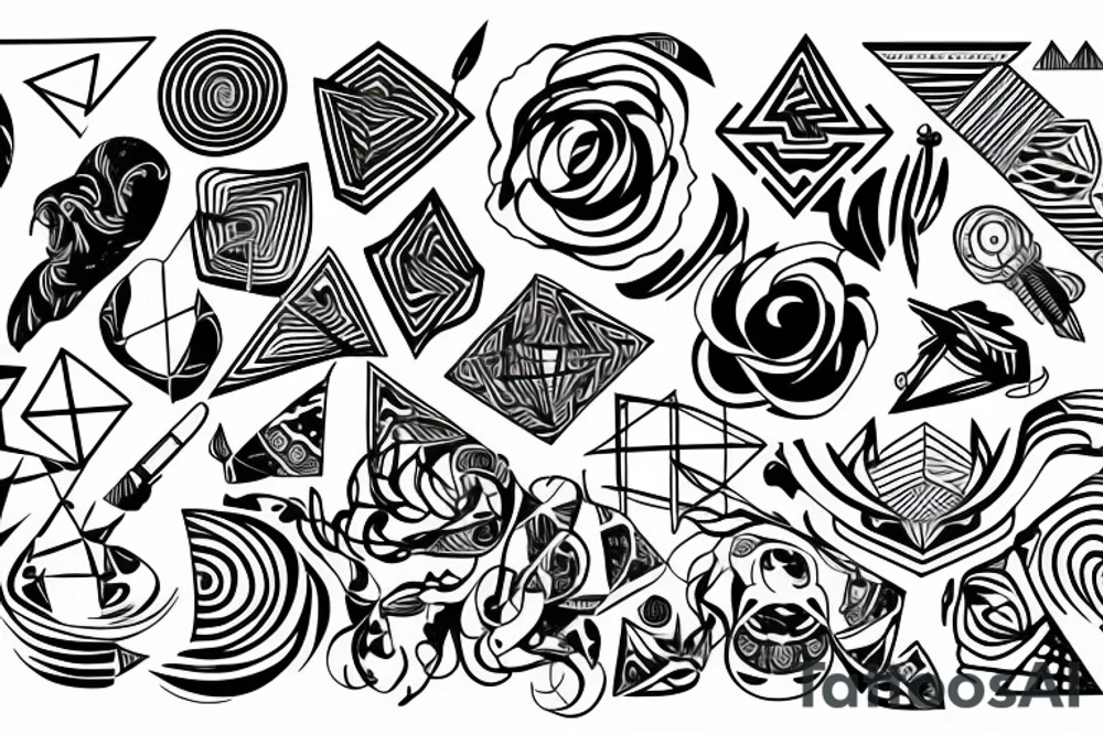 Fine line Audio spectrum tattoo idea