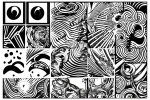 Fine line Audio spectrum tattoo idea