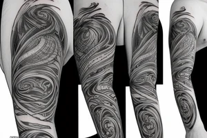 Fine line Audio spectrum tattoo idea