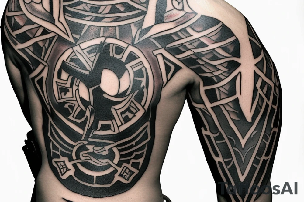 spartan defending with shield and spear tattoo calf tattoo idea
