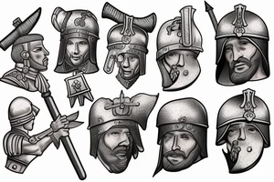 roman soldier tattoo idea