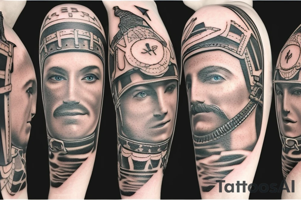 roman soldier tattoo tattoo idea