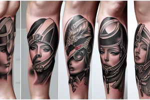 gladiator leg tattoo tattoo idea