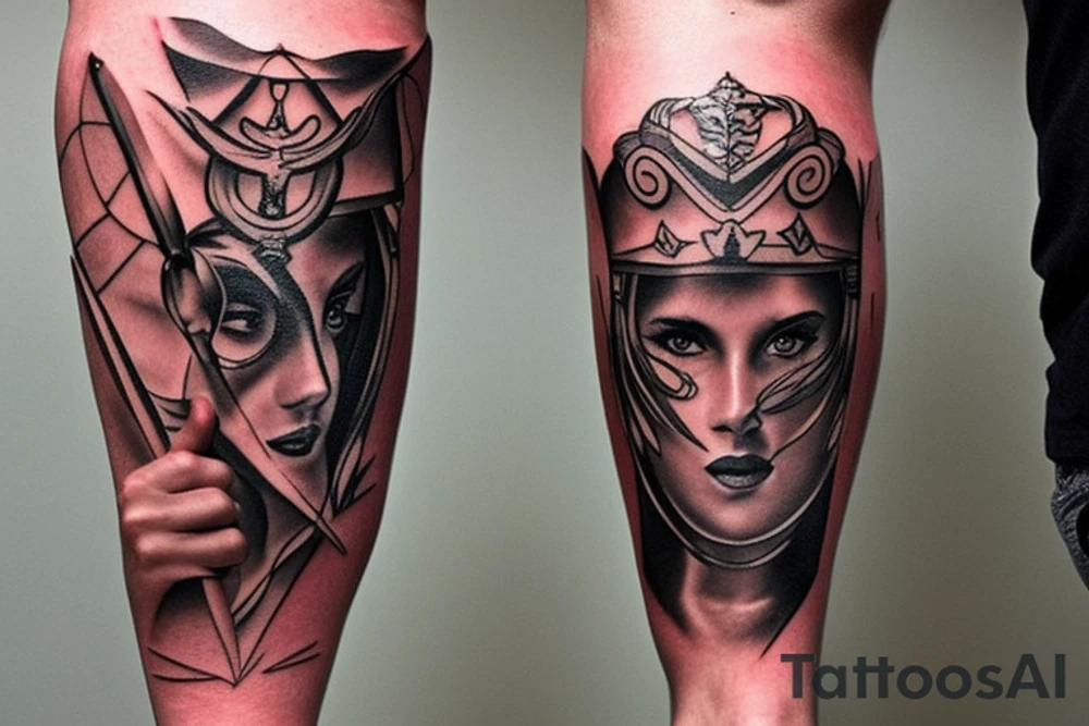 gladiator leg tattoo tattoo idea