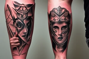 gladiator leg tattoo tattoo idea