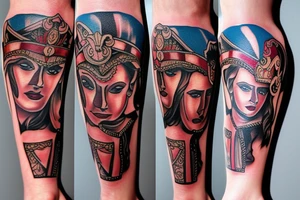 gladiator leg tattoo tattoo idea