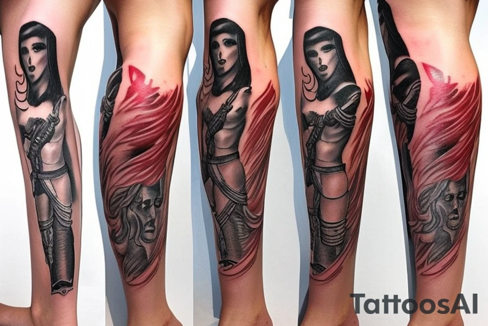 gladiator leg tattoo tattoo idea