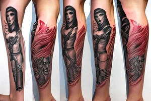 gladiator leg tattoo tattoo idea