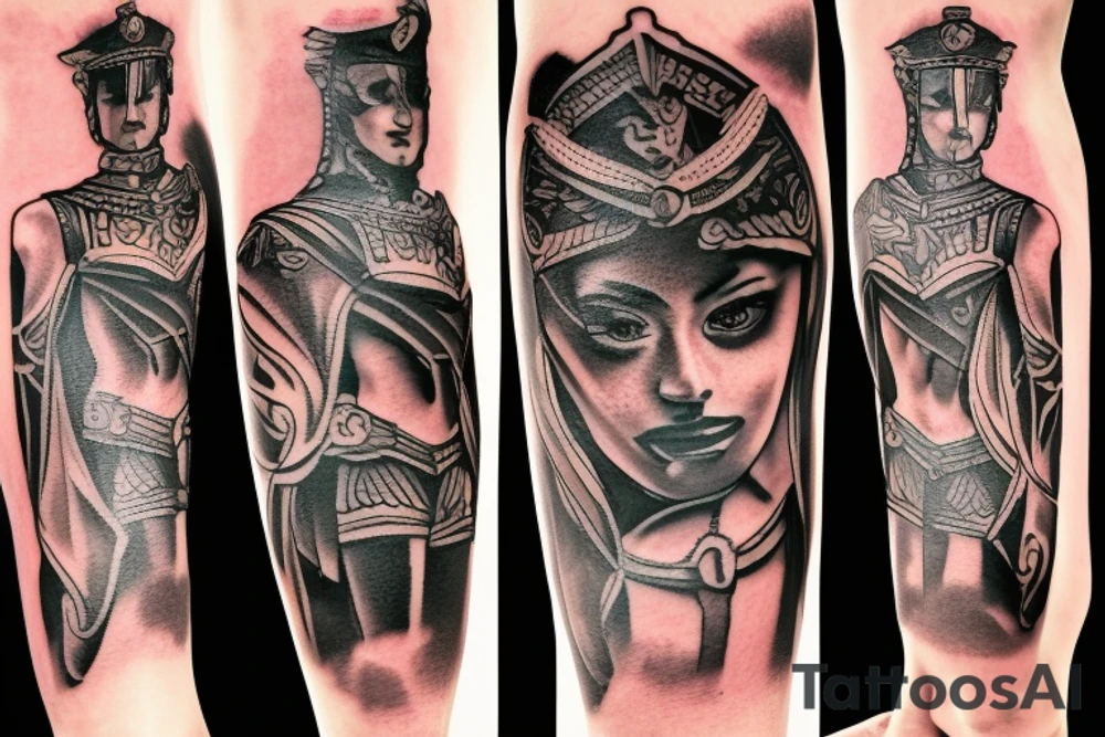 gladiator leg tattoo tattoo idea