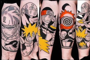 naruto leg tattoo tattoo idea