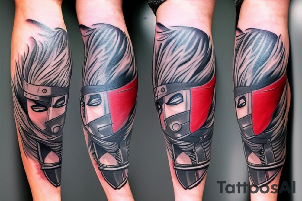 kakashi leg tattoo tattoo idea