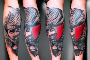 kakashi leg tattoo tattoo idea