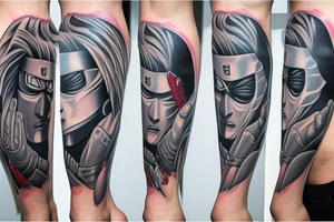 kakashi leg tattoo tattoo idea