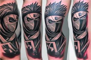 kakashi leg tattoo tattoo idea