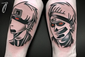 kakashi leg tattoo tattoo idea