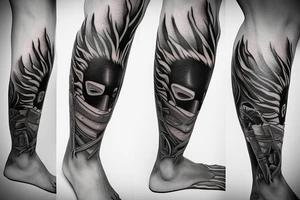 kakashi leg tattoo tattoo idea