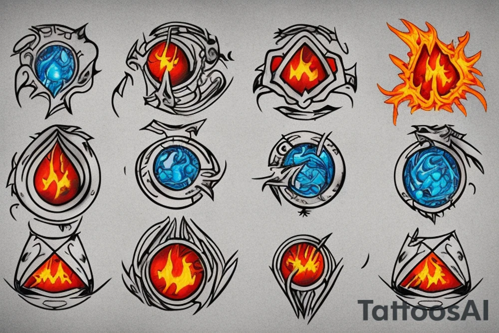 mage fireball tattoo tattoo idea