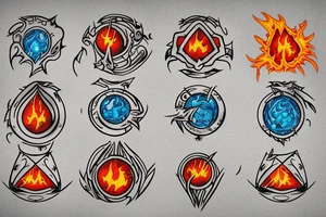 mage fireball tattoo tattoo idea
