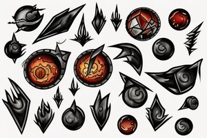 mage fireball tattoo tattoo idea