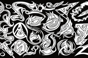 mage casting fireball tattoo tattoo idea
