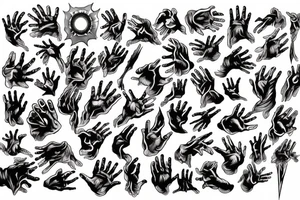hand casting fireball tattoo tattoo idea