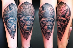 grizzly bear leg tattoo tattoo idea