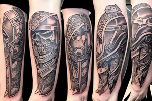 hoplite leg tattoo tattoo idea