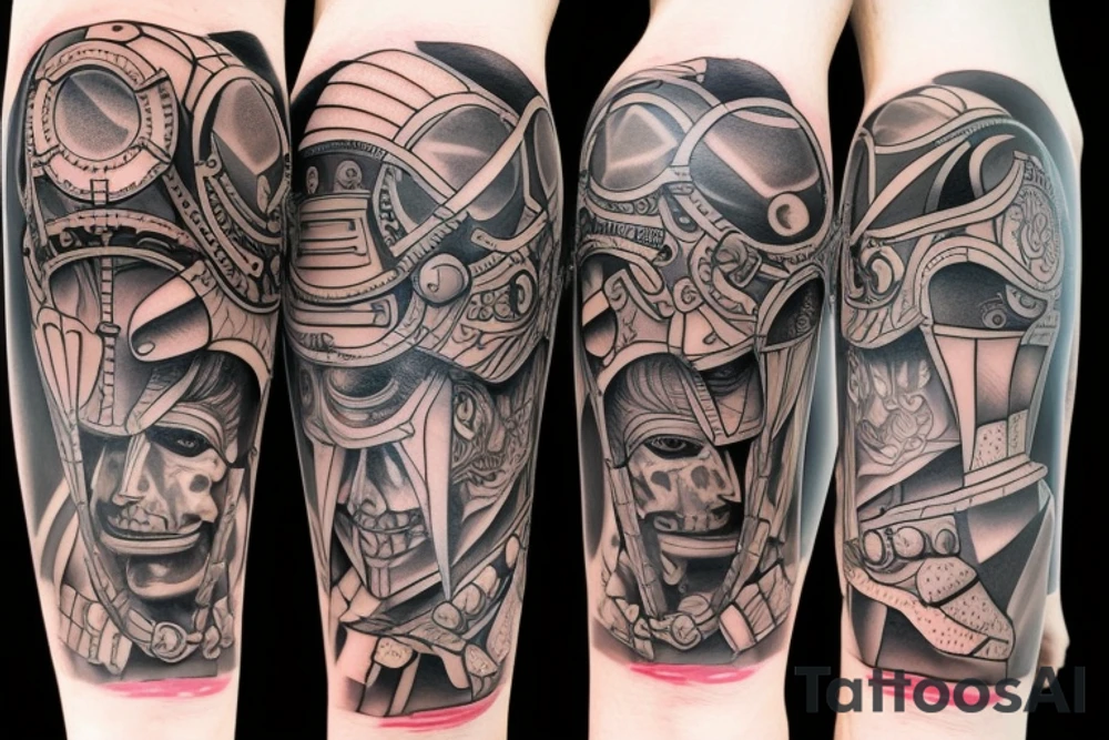 hoplite leg tattoo tattoo idea