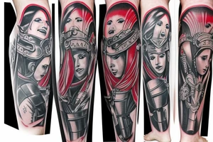 Praetorian Guard leg tattoo tattoo idea